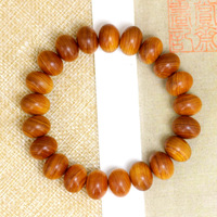 Bracelet de perles d'abacus en cyprès vieilli