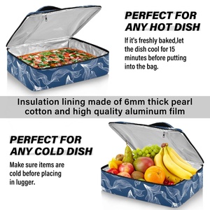 Aloha Hawaiian Holder Casserole Carrier Thermal Insulated Lunch BBQ Portable Large Capacity Lunch Cooler Pizza Carrier Bag - Product Image 5