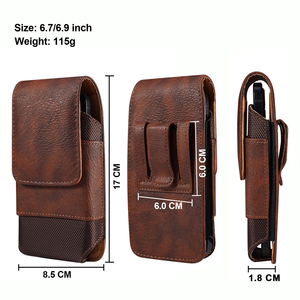 Sac de taille universel en cuir pour hommes étui à clip de ceinture de téléphone portable pour iPhone 16 15 14 <span class=keywords><strong>13</strong></span> <span class=keywords><strong>Pro</strong></span> Max Samsung Galaxy S22 S23 <span class=keywords><strong>Xiaomi</strong></span> Huawei - Product Image 5