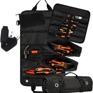 Durable Canvas Waist <b>Bag</b> <b>Electricians</b> Multifunctional Portable <b>Tool</b> <b>Bag</b> Zipper Closure Repair Installation Storage - Product Image 3