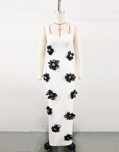 <span class=keywords><strong>Vestido</strong></span> Largo Casual sin Mangas con Estampado Floral 3D <span class=keywords><strong>de</strong></span> Lujo, Antiestático, Sexy, Ajustado, <span class=keywords><strong>para</strong></span> Fiesta o <span class=keywords><strong>Noche</strong></span> - Product Image 2