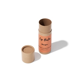 Eco-Friendly Paperboard Lip Balm <strong>Container</strong> Deodorant Skincare <strong>Type</strong> Custom Logo Kraft Paper <strong>Push</strong>-Up Lip Balm Packaging Tube - Product Image 6