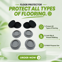 Patins anti-vibrations en silicone durables pour machine à laver, réduction du bruit, amortissement des vibrations, 75x75x20mm, multicolores, usage domestique