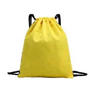 Custom Logo Factory <b>Cheap</b> Polyester Shopping Bag Draw String Sports Gym Bag Bundle Pouch Promotional Drawstring Bag - Product Image 4