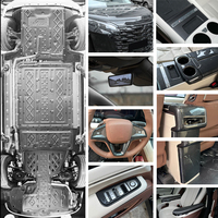 Accesorios exteriores interiores de automóviles para BYD M9 Xia, alfombrilla de coche, alerón protector de maletero trasero, embellecedor de volante, cubierta de espejo, parrilla delantera