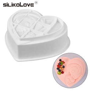 Outils de décoration en fondant en forme de cœur pour la fête des mères, moule à gâteau pour la fête des mères, fabriqué par MUYULINS - Product Image 2
