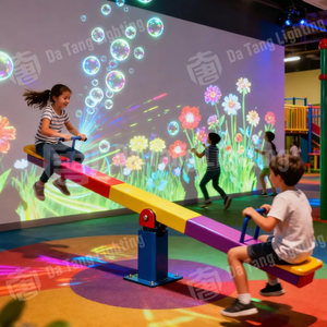 Balançoire interactive à LED avec motif de poisson, équipement de terrain de jeu lumineux multicolore pour enfants - Product Image 3