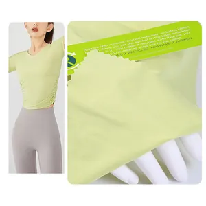 Üretim fabrika çıkış 90 naylon 10 Spandex kumaş geri dönüşümlü Spandex naylon kumaş Yoga kumaş