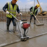 Règle vibrante en alliage haute résistance de 1 à 6 m pour moteur à essence, règle de nivellement pour béton, règle vibrante pour ciment