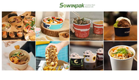 Caja de Papel Kraft Desechable Personalizada, Resistente al Aceite, para Almuerzo, Pollo Frito, Bocadillos, Barbacoa, Galletas, Cajas de Regalo