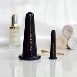 Juego de terapia de ventosas faciales de 2 piezas, masajeador de ventosas faciales anticelulitis de silicona para eliminar arrugas, ventosas de silicona negras - Product Image 3