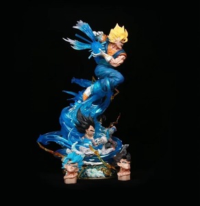 2025 Offre Spéciale 45cm Dragon DBZ Super Saiyan Vegetto avec lumière dessin animé Anime Statue PVC figurine Collection de poupée - Product Image 3