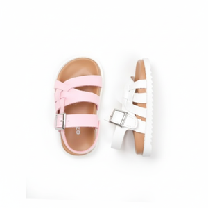 OZKIZ Korean Kids Premium Sandals <b>Open</b> Toe Summer Fashion for 2-7 Years Breathable Solid Pattern Wholesale - Product Image 2