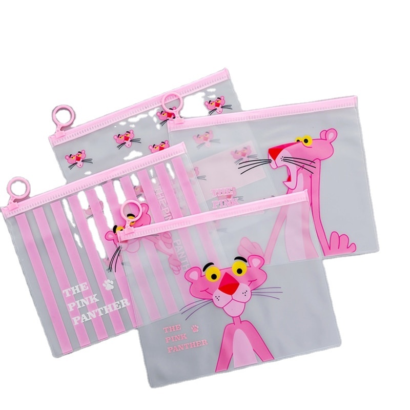 Cute Unicorn Pencil Case Bags Pink Panther Transparent Pen Box Kawaii Pencil Cases For Boys Korean Stationery School Supplies