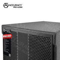 Altavoz Activo de Dos Vías Accuracy Pro Audio WQ215D3-4.1K de 700W, de Madera, con Dos Altavoces de 15 Pulgadas