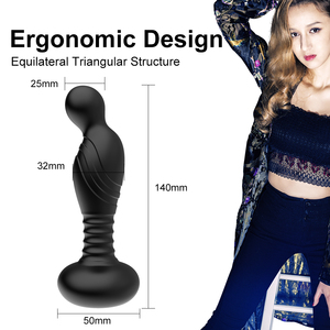 Tapón Anal Inflable <span class=keywords><strong>Superman</strong></span> para Estimulación Anal Masculina, Masaje con Vibración, Resistente al Agua, 125g, 5*2.5*14cm - Product Image 2