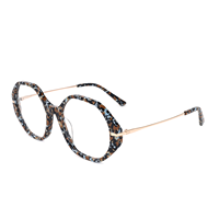 Montures de lunettes de lecture polygonales colorées en métal unisexe 2026 Dongsheng – Ventes flash