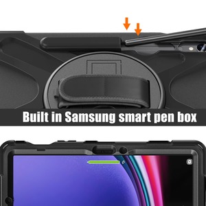 Étui de tablette robuste antichoc rotatif à 360 degrés pour Samsung Galaxy <span class=keywords><strong>Tab</strong></span> S9 <span class=keywords><strong>S8</strong></span> S9 FE, <span class=keywords><strong>housse</strong></span> hybride résistante avec sangle de main et d'épaule - Product Image 5