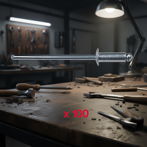 Remaches de aleación de acero 995, 100 unidades, para sujetadores de unión de metales - Product Image 3