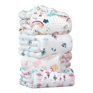 Couverture d'emmaillotage pour bébé Jianmu Qingyue, 110x110cm, en pur coton, gaze à six couches, couverture d'hiver pour nourrissons et jeunes enfants - Product Image 3