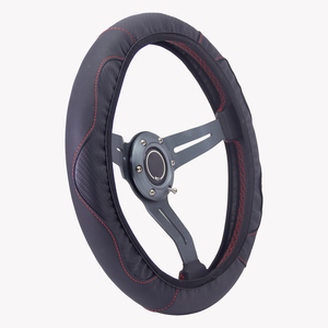 Funda Antideslizante para Volante de Fibra de Carbono, se Mantiene Firmemente sin Deslizamientos, de Cuero de Microfibra, Ajuste Universal para Auto y SUV - Product Image 5