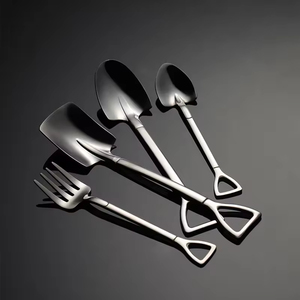 Creatieve moderne duurzame spiegelpolijst roestvrijstalen scheplepel voor het roeren van koffie, watermeloen, ijs en desserts - Product Image 5