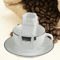 Sac filtre à café en tissu non tissé de qualité alimentaire, avec impression de logo personnalisée, débit de filtration stable, idéal pour les commandes importantes et l'usage quotidien