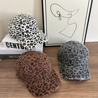 Casquette de baseball unisexe tendance à imprimé léopard rétro