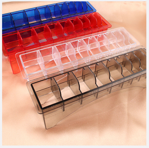Boîte de plateau de gardes personnalisée Guides Peignes de limite Garde magnétique multicolore pour boîte de plateau de gardes de tondeuse transparente - Product Image 2