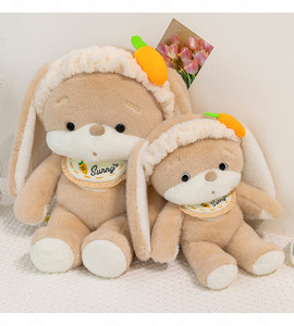 Peluche a forma di mela, orsetto, carota e coniglio, regalo per macchina acchiappagiochi - Product Image 4