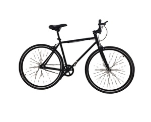Bicicleta de Piñón Fijo 700c - Cuadro de Acero Ligero de Una Velocidad para Ciclismo Urbano, Totalmente Resistente a Impactos, para una Conducción Suave en la Ciudad, Cuadro de Acero de Alto Carbono - Product Image 3