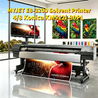 Impresora de Señalización Automática MYJET E8-3200 Nueva, 3.2m, 4/8 Cabezales Konica 512i, 1 Año de Garantía, para Pancartas y Carteleras Exteriores
