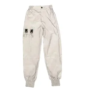 Hot Selling Nieuwste Design Heren Casual Cargo Broek Broek Hiphop Track Reflecterende Kokerbroek