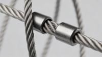 Filet de câble métallique flexible en acier inoxydable 304 tricoté OEM, résistant à la rouille