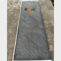 Plaque de pierre acrylique artificielle grande taille en promotion en Asie du Sud-Est, surface solide en acrylique modifiée, marbre noir pour comptoirs