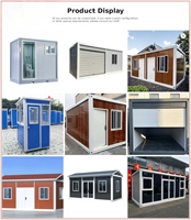 Maison Conteneur de Luxe Préfabriquée Moderne 20 Pieds, Panneau Sandwich Étanche, Mobile et Portable, Tiny House avec Chambre