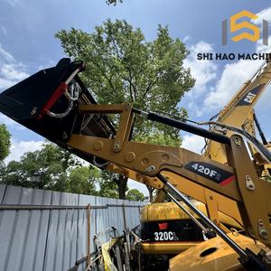 Retroexcavadora de Ruedas Usada Caterpillar 420F2 Fabricada en Japón, Minicargadora Frontal Eficiente en Consumo de Energía con Motor Central para Transporte por Carretera - Product Image 4