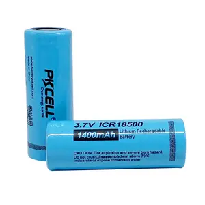 3.7v 18500 1400 Mah 1500 Mah 1600 Mah 1900 Mah Battery Cell Rechargeable Lithium Batteries For Led Lamp Holder Li Ion