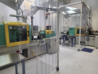 Nouvelle salle blanche ISO 7 personnalisée pour machine de moulage par injection, cabine de production à parois souples avec flux d'air laminaire et filtre HEPA H14