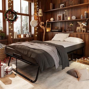 <span class=keywords><strong>Lit</strong></span> pliant portable en métal simple et au design moderne pour adulte <span class=keywords><strong>Lit</strong></span> pliable avec matelas pour bureau <span class=keywords><strong>d</strong></span>'invités - Product Image 6