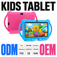 Tablette pour enfants en gros, nouvelle tablette éducative haute performance MTK Quad Core 7 pouces Android 12 ROHS, double caméra, 3000 mAh