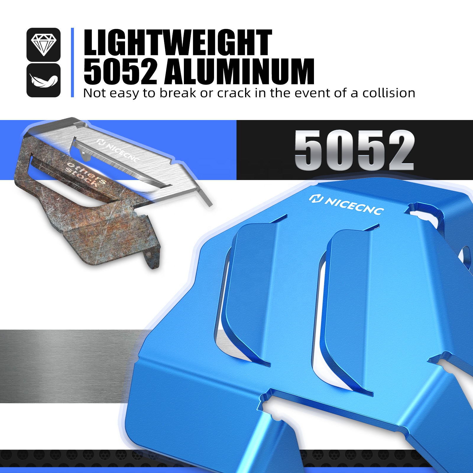 Nicecnc CNC Front Brake Caliper Guard Cover Cap for Surron Light