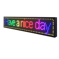 Letrero LED P10 programable, pantalla LED a todo color en movimiento, indicador luminoso colgante para interiores y exteriores con texto desplazable a color.