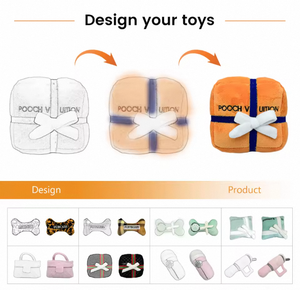 Low MOQ in cotone personalizzato morso di peluche per cani da masticare Designer di lusso <span class=keywords><strong>Pet</strong></span> stridule durevole per interni all'aperto in pile di sicurezza giocattolo per cuccioli - Product Image 2