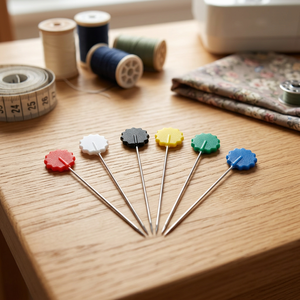 AA0169 Head <b>pins</b> Flowers style | Head <b>Pins</b> Peach Heart | For Dressmaker, Craft, <b>Sewing</b> Project and DIY Decoration - Product Image 2