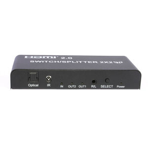 <span class=keywords><strong>2X2</strong></span> <span class=keywords><strong>HDMI</strong></span> Ver 2.0 4K Vraie Matrice Commutateur Splitter 2 En 2 Sur L'affichage Avec Télécommande - Product Image 1