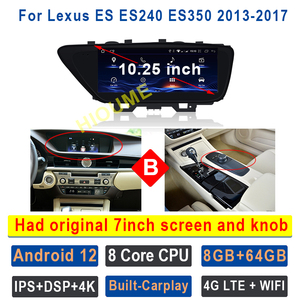 Đài Phát Thanh Stereo Android 12 128GB Cho Xe Hơi Máy Phát <span class=keywords><strong>Video</strong></span> Đa Phương Tiện GPS Đài Phát Thanh Ô Tô CarPlay Cho Lexus ES ES240 ES250 ES350 ES300h 2013-2017 - Product Image 5