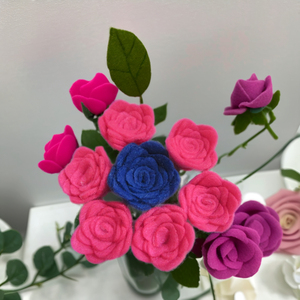 Hot New Custom Floral Decorativo Fieltro <span class=keywords><strong>Rosas</strong></span> Hermosos Hombres Vestir Simulación Flores Graduación Día DE LA Madre Pascua Floral - Product Image 5