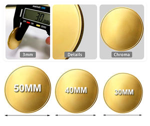 Бесплатная плата за пресс-форму на заказ металлические латунные медные пустые монеты 40 мм сплошные пустые латунные монеты для волоконно-лазерной гравировки - Product Image 6