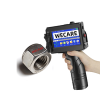 WECARE Automatische Verloopdatum Printmachine met Solvent Ink Snel Droogende Draagbare Printer voor Etiket, Kaart, Ei, Textielprint